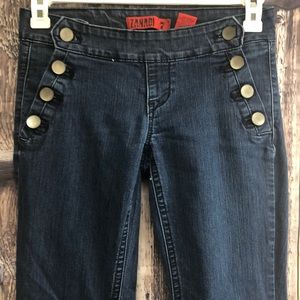 Zana Di Jeans - Zani Di 7 side button flare jeans Zana Di Jeans - Zani Di 7 side button flare jeans